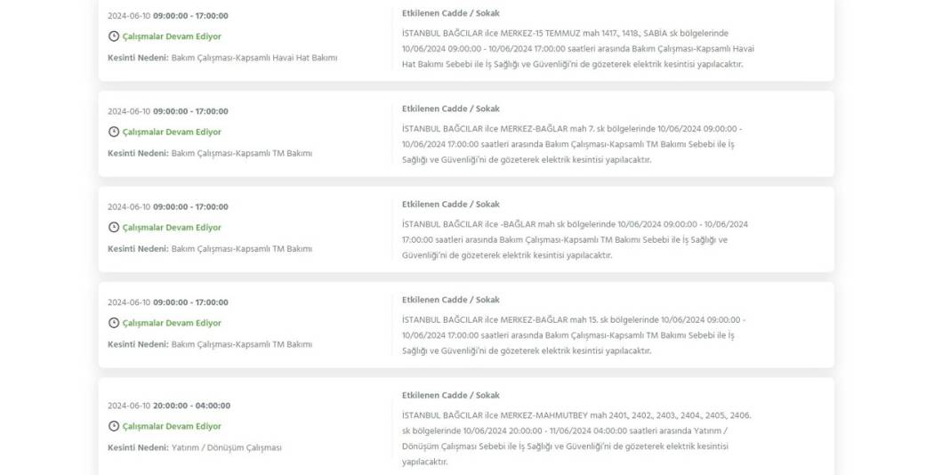 BEDAŞ: İstanbul'da 23 ilçede elektrikler kesilecek 2